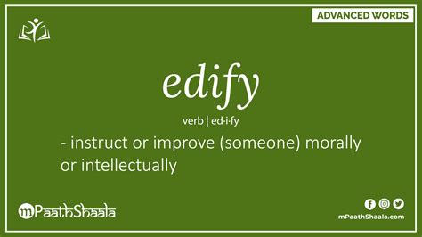edify definition|EDIFY definition and meaning .
